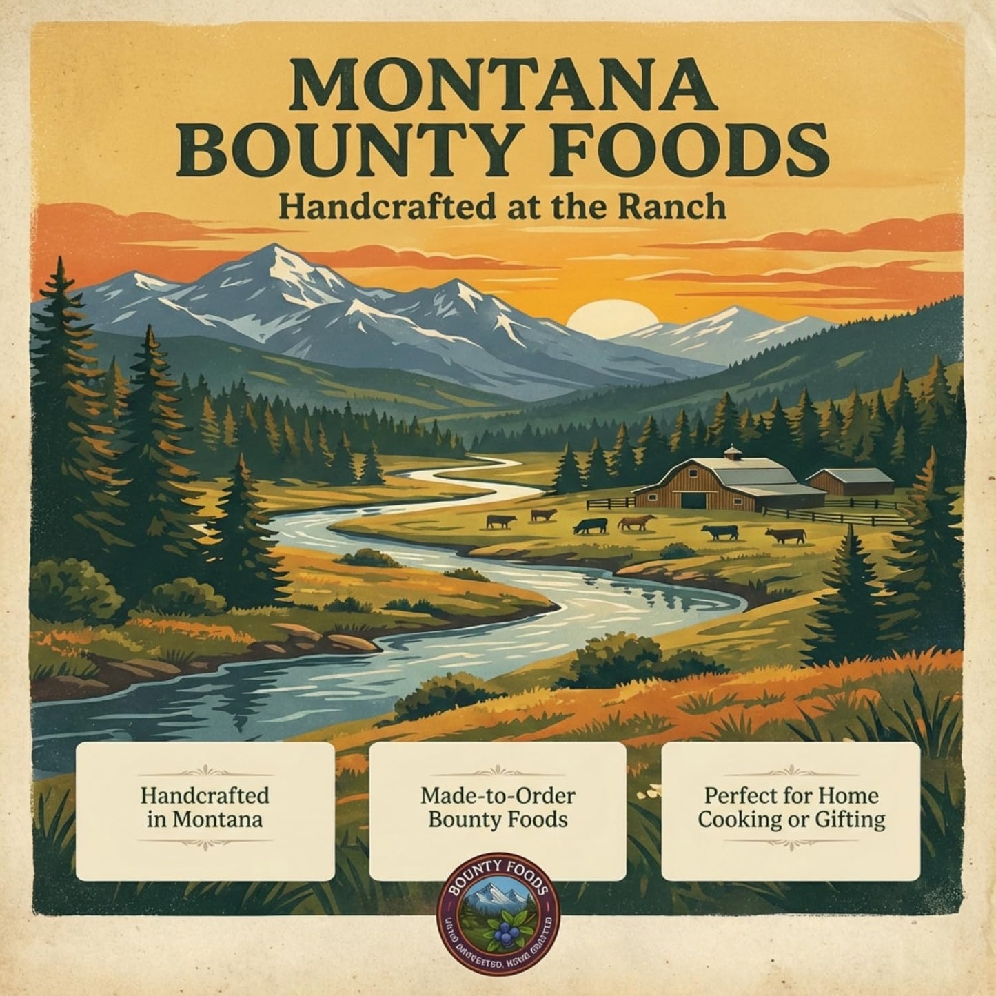 Original Montana BBQ Sauce Western - Gourmet Barberque 12 oz Bronc Bustin' - Bounty Foods - Brings out Natural Flavors of Meat - Pork - Chicken