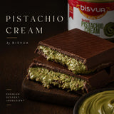 BISVUA Premium Pistachio Cream, 7 Oz (200g) - Natural Sweet Pistachio Butter Spread for Dubai Chocolate Bar, Knafeh & Kataifi | No Palm Oil