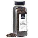 Tellicherry Black Peppercorns for Grinder Refill - Packed in the USA - Steam Sterilized Kosher Non-GMO All Natural Whole Black Pepper (1.12 Pound Jar)