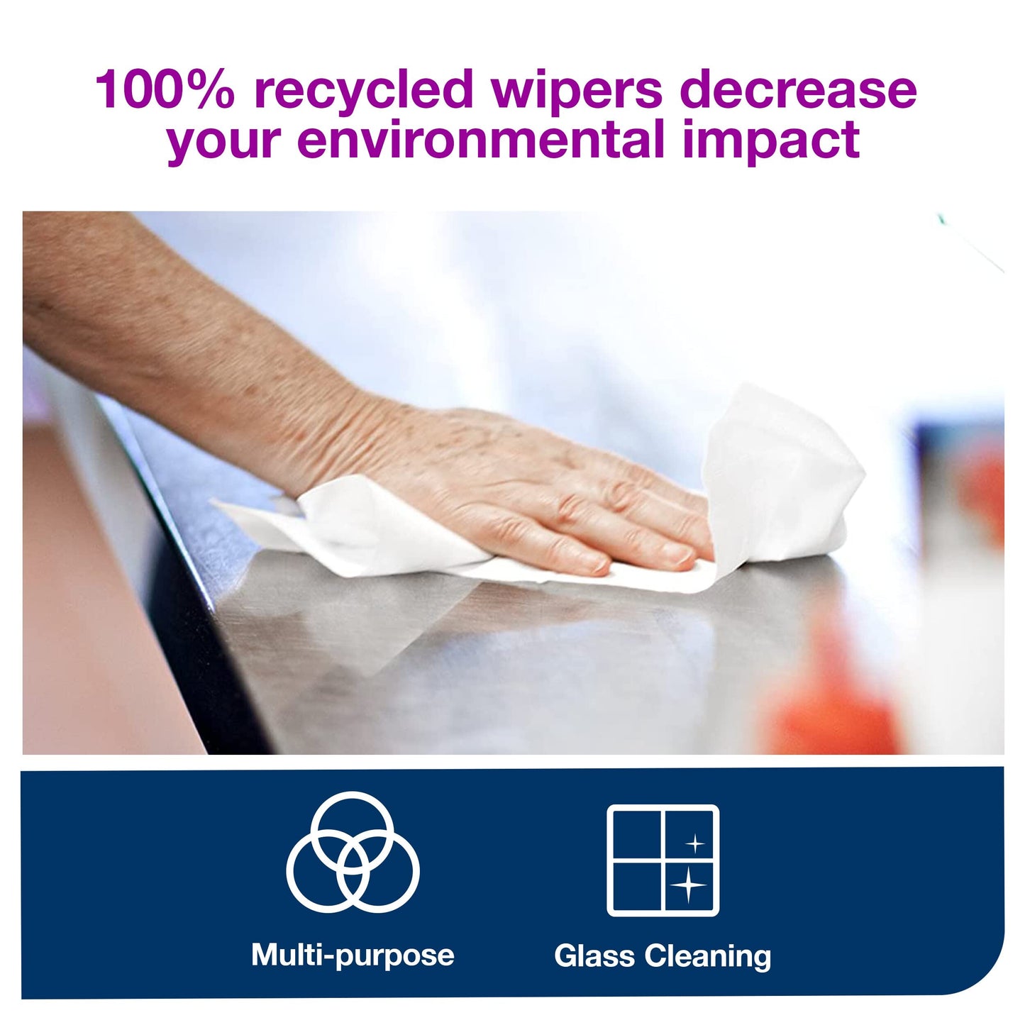 Tork Paper Wiper White Self Dispensing, Pop-Up Box, 8 x 125 Sheets, 303362