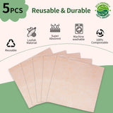 LNTPIP 5 Pack Swedish Dishcloths for Kitchen, 100% Compostable Loofah & Plant Fiber Swedish Dish Cloths, Reusable Paper Towels, Super Absorbent