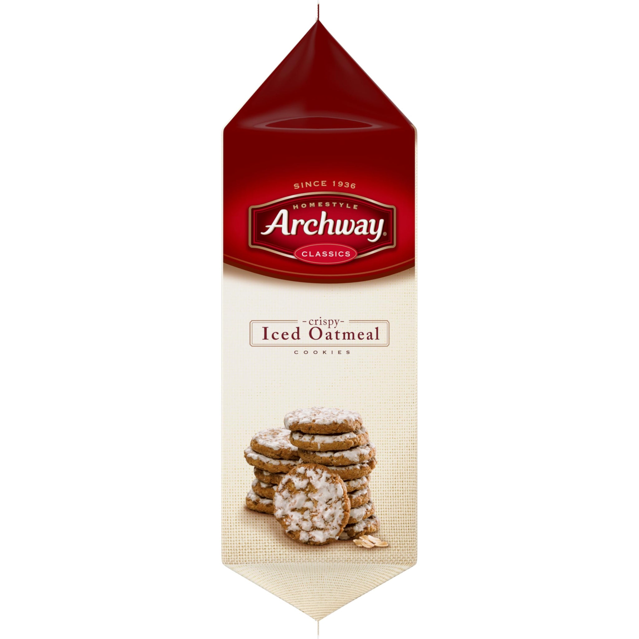 Archway Cookies, Crispy Iced Oatmeal Cookies, 12 Oz