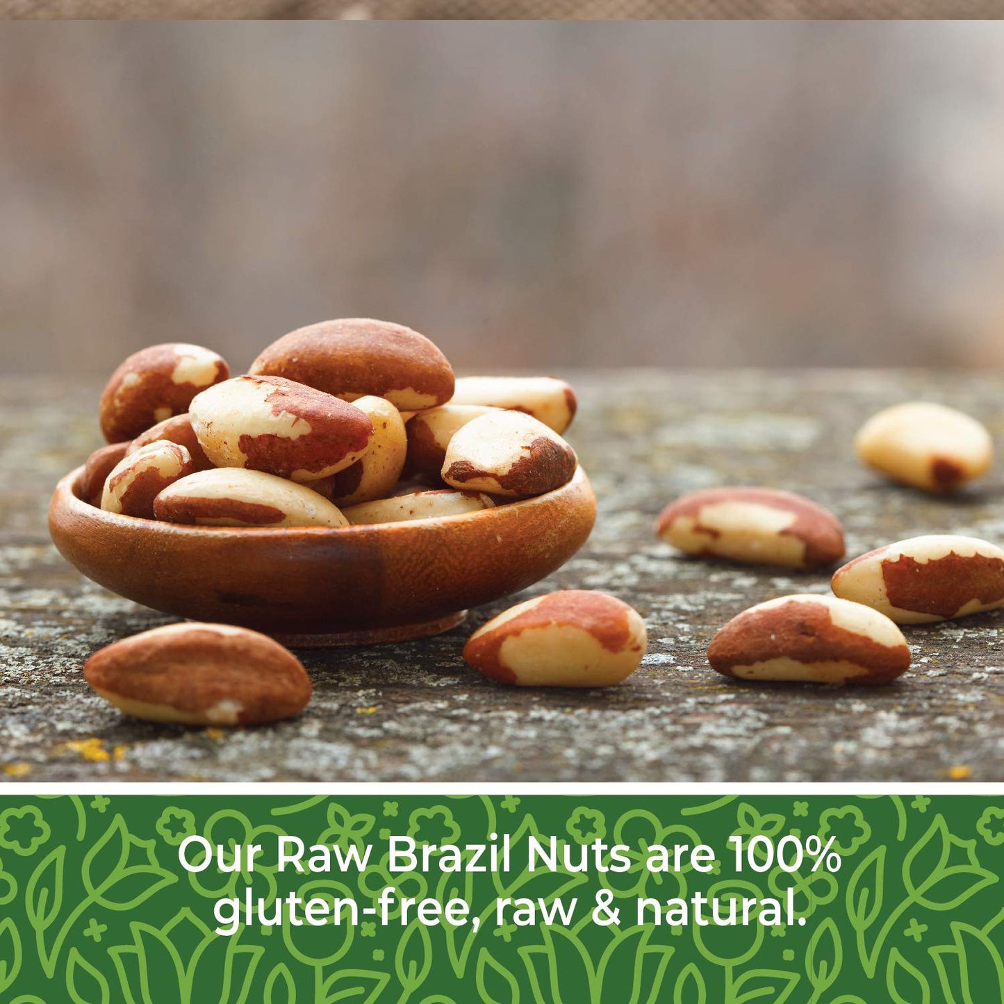 Herbaila Brazil Nuts Raw, 2lb. Brazilian Nuts, Raw Brazil Nuts Unsalted, Shelled Brazil Nuts Whole, Fresh Brazil Nuts Brazilian, All Natural, Non-GMO
