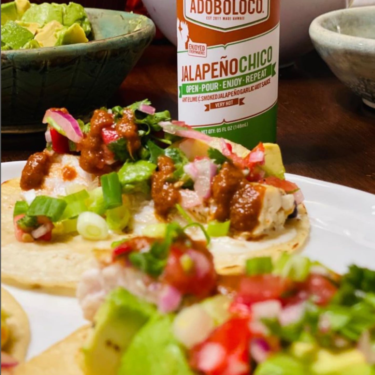 Adoboloco Jalapeo Chico Hot Sauce 5oz - Smoky Ghost Pepper & Jalapeo Bold Heat Level 07/10 - Seen on Hot Ones All Natural Hot Sauce, Made in USA