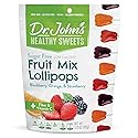 Dr. John’s Sugar Free Candy, Healthy Lollipops with Zero Sugar, Low Calorie Snacks, Keto Friendly Hard Candy Sweets, Mixed Fruit, 14 Count, 3.7 OZ