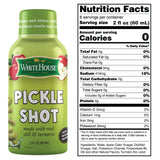 White House Pickle Shots, With Real Dill and Turmeric, Juice Hydrates and Helps Stop Muscle Cramps, On the Go (2 Fl Oz (Pack of 6), Dill Pickle)