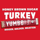YUMBO Honey Brown Sugar Turkey Sticks, High Protein Snacks, Gluten-Free, Low Carb, Keto, Ready-to-Eat, 2 oz Sticks, 20 Count Pack