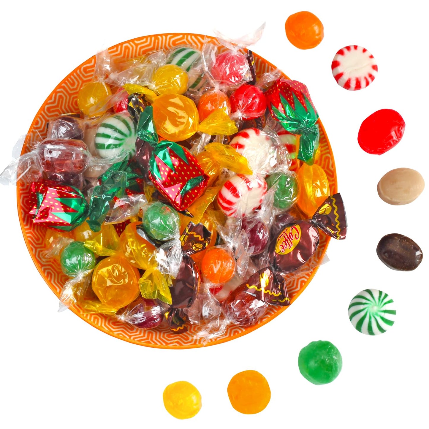Swirleey Hard Candy Assortment - 3 lb Bulk - Old Fashioned Classic Hard Candy Mix - Assorted Flavors including Root Beer Barrels, Butterscotch