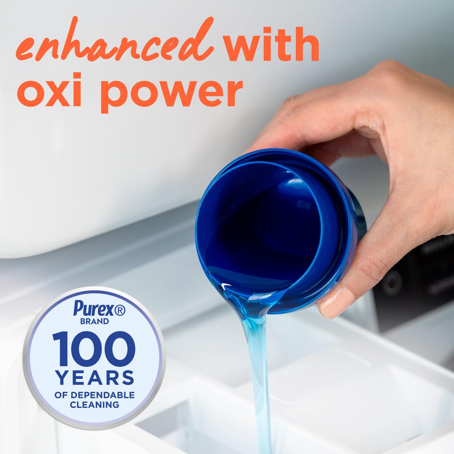 Purex Advanced Oxi with Odor Fighter Liquid Detergent, 128 fl oz, 85 wash loads