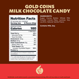 Chocolate Coins | 1.5-Pound Bag -125 Count | Bulk Chocolate Gold Coins for Holiday Gifts | Individually Wrapped Gold Candy for Gifting and Goodie Bags