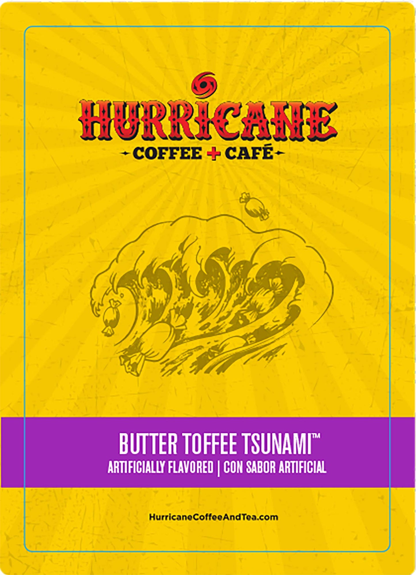 Hurricane Coffee, Butter Toffee Tsunami, 24 Count