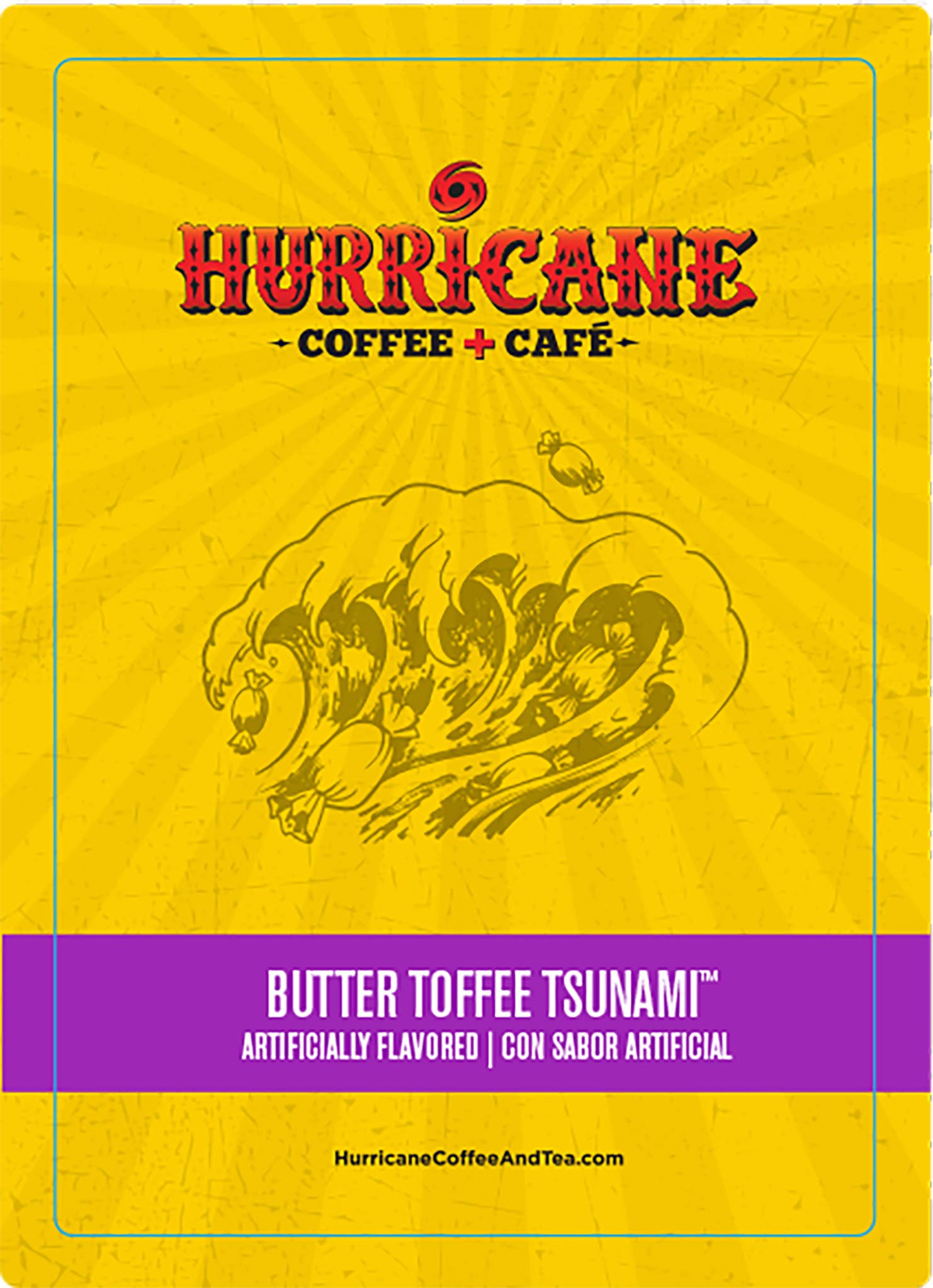 Hurricane Coffee, Butter Toffee Tsunami, 24 Count