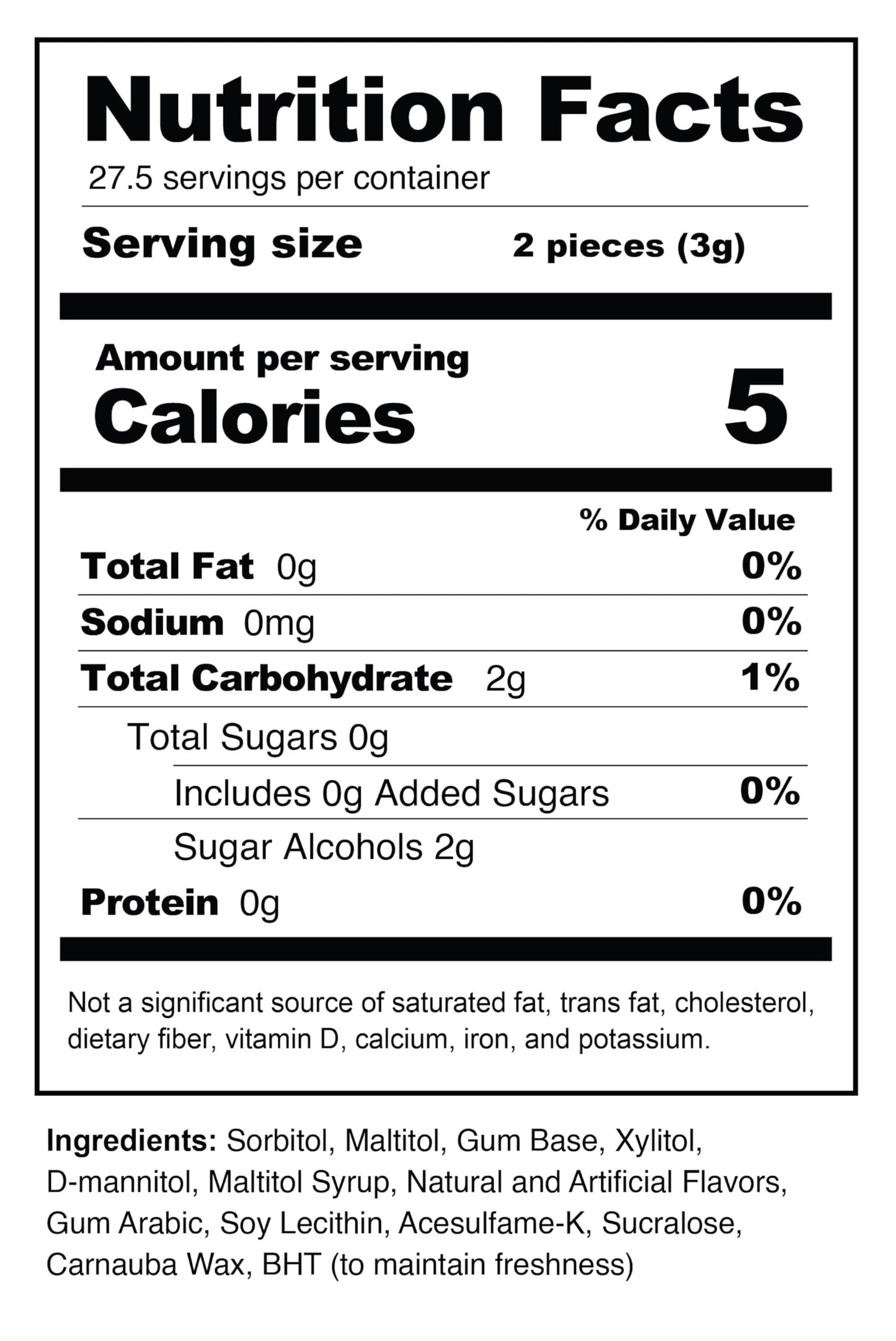 Bubblegum Kids Gingerbread Sugar Free Gum | Sugarless Gum with Xylitol | Vegan, Low Calorie Candy Alternative for Kids & Adults | Christmas Theme |