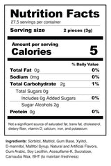 Bubblegum Kids Gingerbread Sugar Free Gum | Sugarless Gum with Xylitol | Vegan, Low Calorie Candy Alternative for Kids & Adults | Christmas Theme |