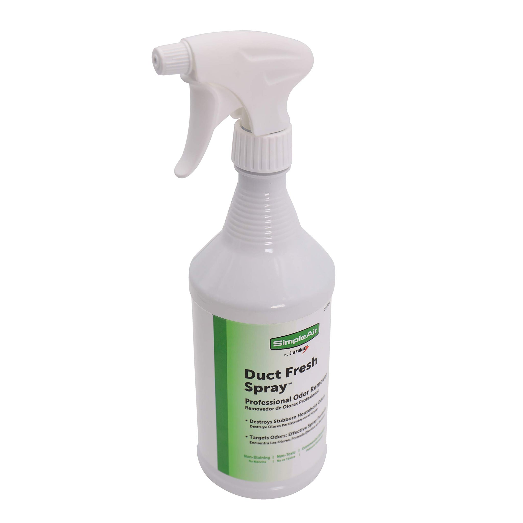 SimpleAir SC-3200 Duct Fresh Spray Air Freshener, Deodorizer, Professional HVAC Odor Remover for House, Automotive, 32 fl oz, Clear
