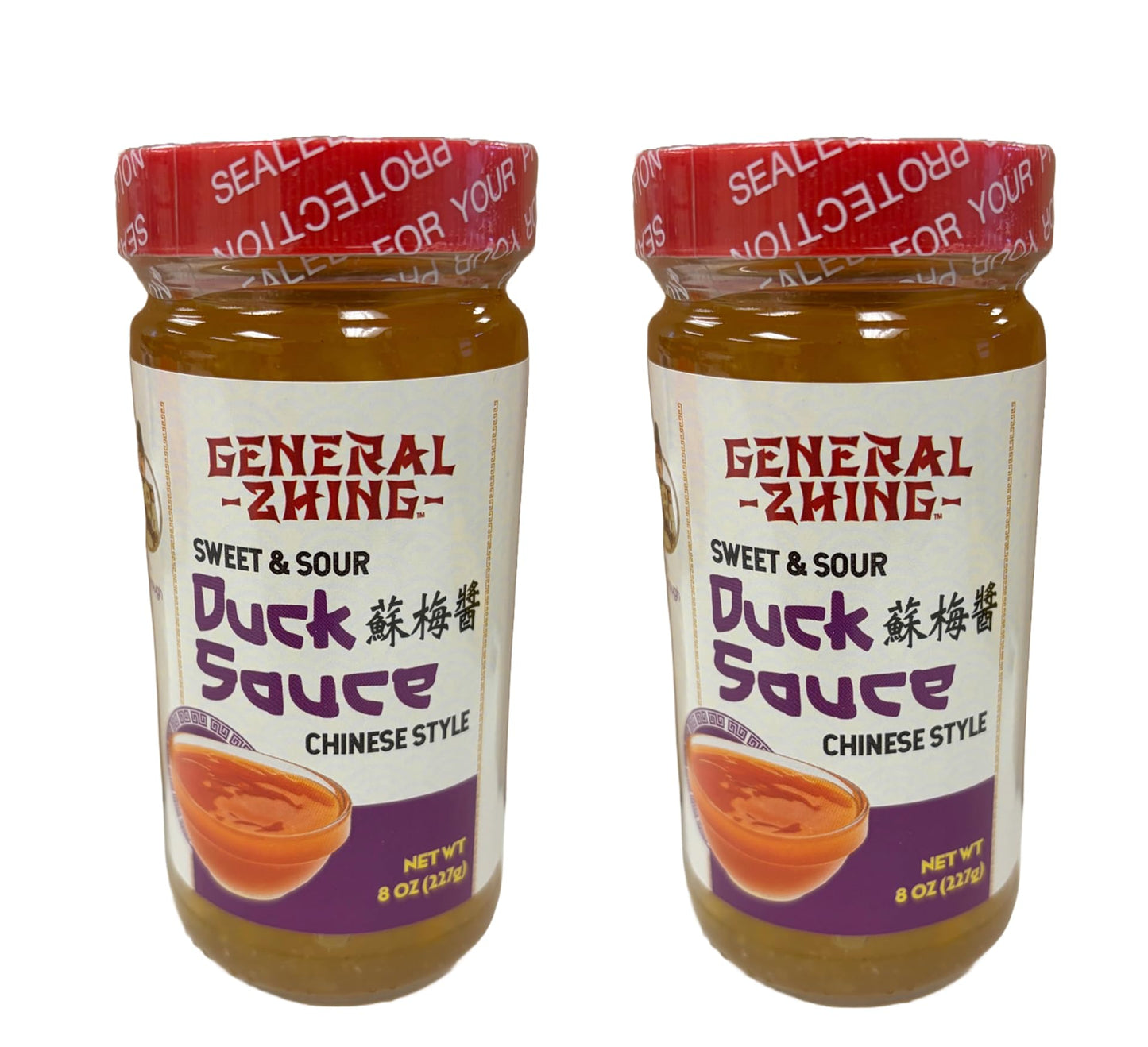 General Zhing Chinese Sweet & Sour Sauce - 8 Ounce Jar of Authentic Chinese Duck Sauce (2-pack)