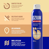 Ozium 0.8 oz. Air Sanitizer & Odor Eliminator for Homes, Cars, Offices and More, Vanilla Scent