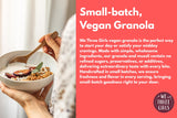 We Three Girls Granola - Chocolate Cherry Matcha (10 Ounce) | Small Batch Vegan Granola | All Natural Gluten Free Snack | Made in USA |
