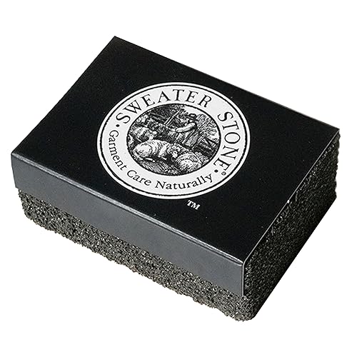 Sweater Stone - The Original Since 1985 - Garment Care for Sweaters and Knits - A Pumice-Like Brick for Removing Pilling and Balling - A Knitters