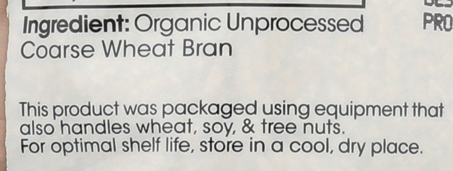 Shiloh Farms, Bran Coarse Organic, 16 Ounce