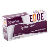 AmerCare Verge Powder Free Gloves, Vinyl, Small, Case of 1000