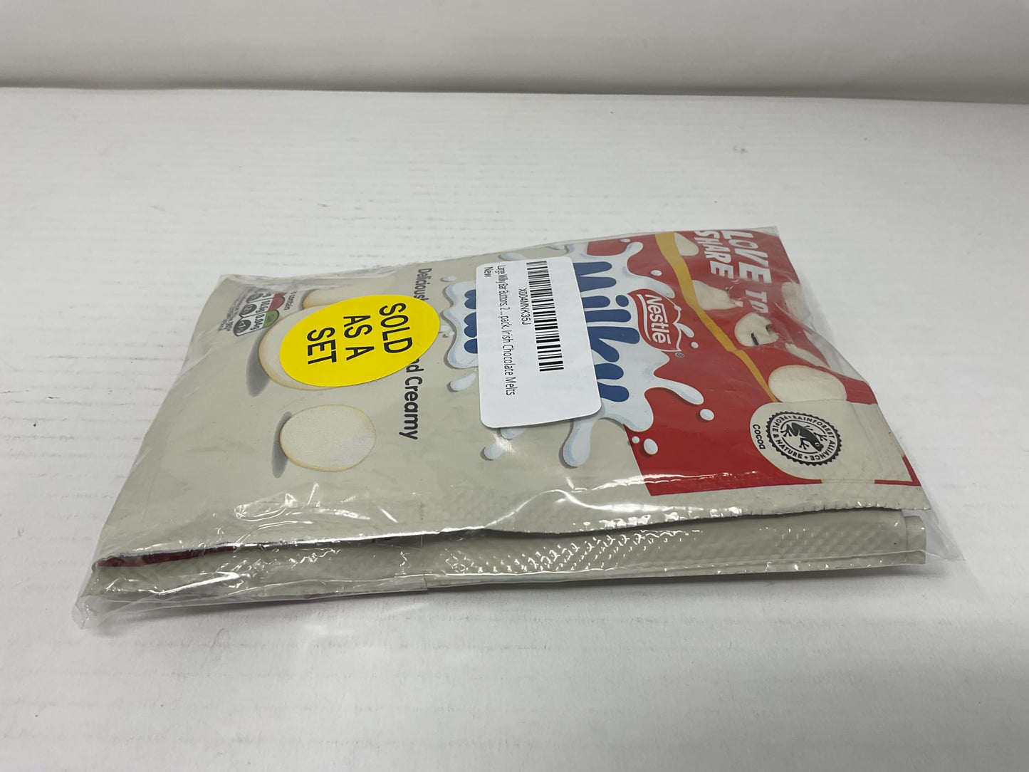 Large Milky Bar Buttons, 2 Large Bags, 103g per pack. Irish Chocolate Melts