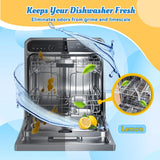 Dishwasher Cleaner Tablets Deodorizer-48 Pack Deep Cleaning Dish Washer Descaler Freshener-Grime Limescale Heavy Duty Grease Odor Smell Remover-for