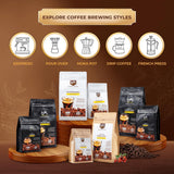 Buon Me Coffee Originalé Whole Bean, 100% Robusta Bean, Medium Roast Vietnamese Coffee, Everyday Strong Brew - 17.6oz Bag