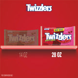 TWIZZLERS PULL 'N' PEEL Cherry Flavored Licorice Style, Chewy Candy Big Bag, 28 oz
