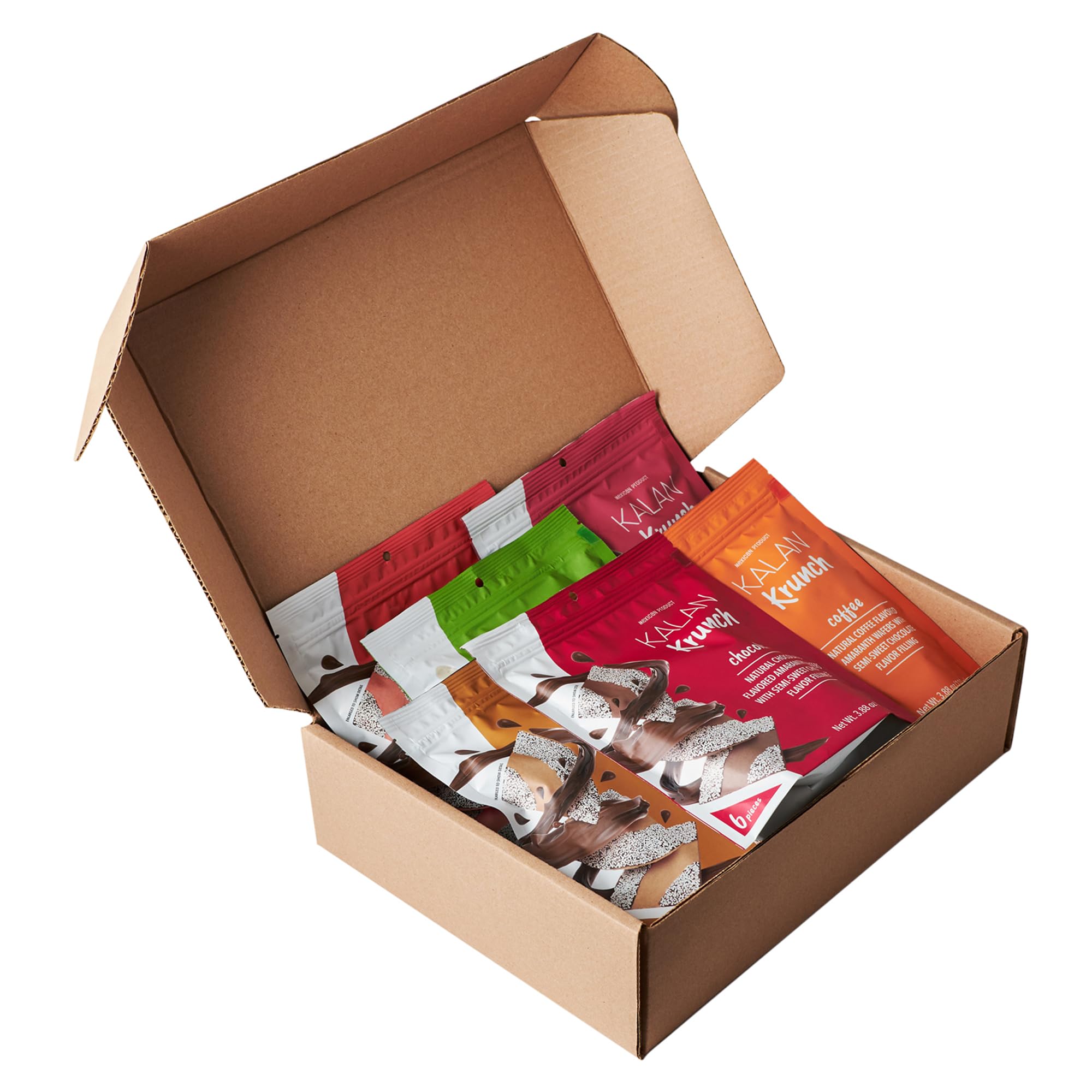 Kalan MNA Krunch Mix Natural Flavored Amaranth Wafers, Pack of 6 Flavors