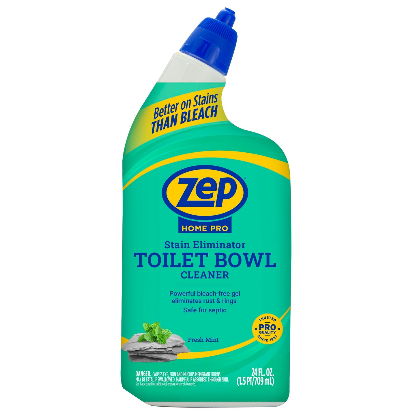 Zep Home Pro Pro-Strength Stain Eliminator Toilet Bowl Cleaner - 24 FL OZ (1 Pack) - Dissolves Tough Limesacle and Rust Stains