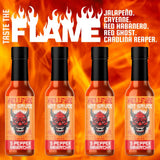 Hellfire 5-Pepper Sriracha Hot Sauce - Garlic-Forward, Smoky & Complex Flavor with Jalapeño, Cayenne, Habanero, Ghost Pepper & Carolina Reaper - 5oz