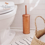 Autumn Alley Toilet Bowl Brush and Holder Copper Bathroom Accessories, Bathroom Toilet Brush for Modern Farmhouse Bathroom Decor, Standing Toilet Bowl