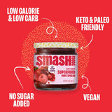 Smash Foods Very Berry Superfood Fruit Spread, No Sugar Added, 8 oz