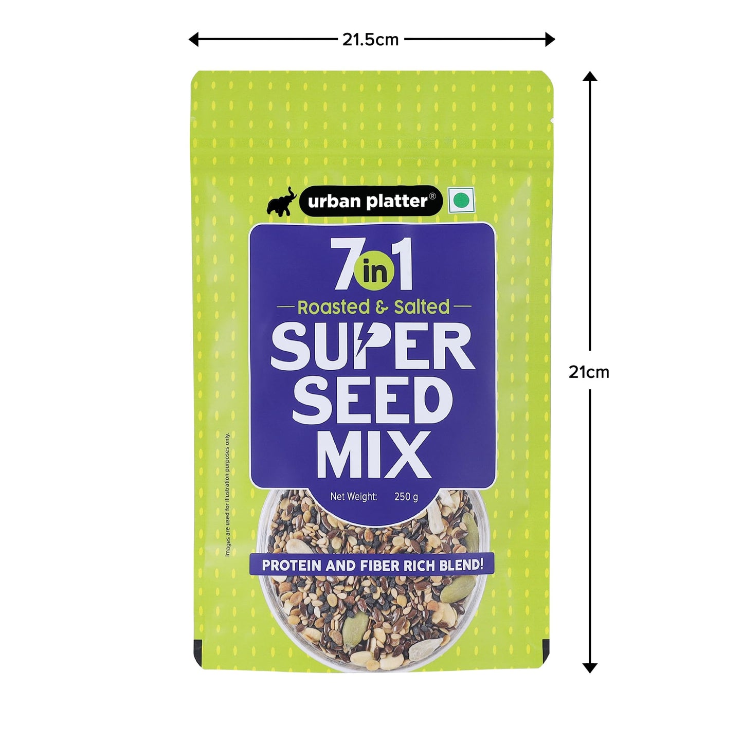 Urban Platter Healthy Bowl Roasted 7-in-1 Seeds 400g