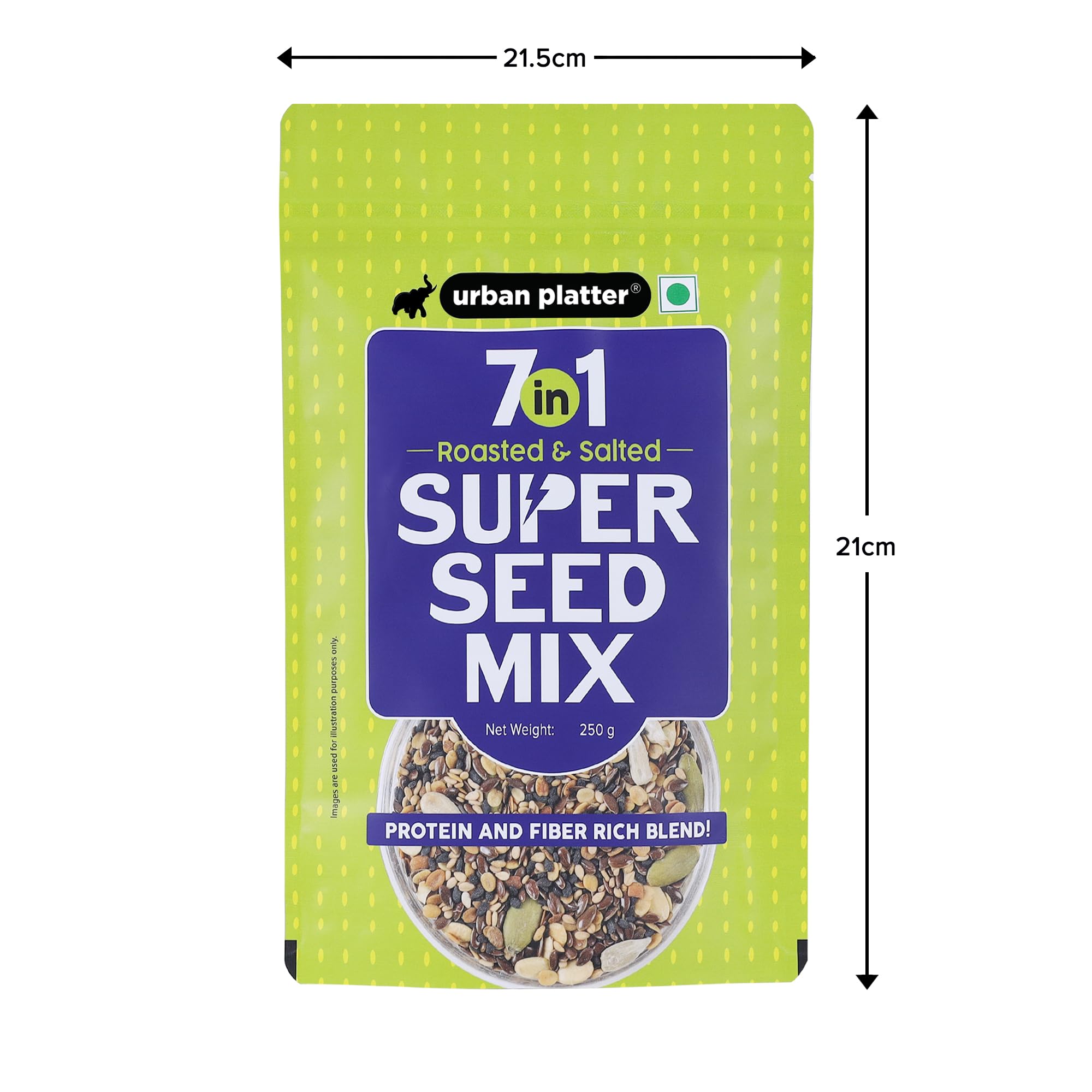 Urban Platter Healthy Bowl Roasted 7-in-1 Seeds 400g