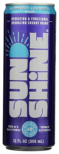 Sunshine Beverages, LLC Good Energy Drink, Blueberry Lemonade, 12 Fl Oz