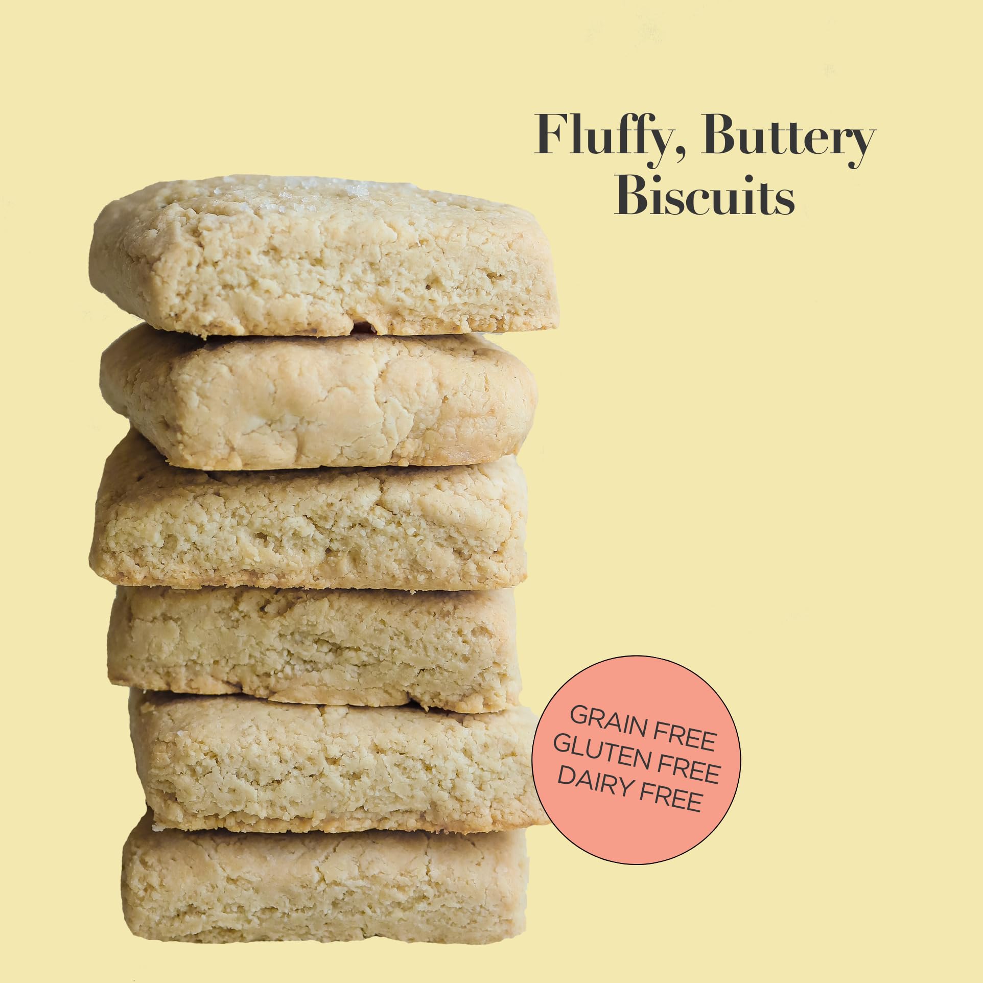 Stellar Eats Grain-Free Biscuit & Scone Baking Mix | Gluten-Free, Dairy-Free, Plant-Based, Paleo-Friendly | Buttery & Decadent Flavor | Almond