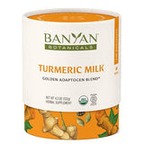 Banyan Botanicals Turmeric Milk - Organic Turmeric Latte Mix with Ashwagandha & Cardamom - Instant Caffeine Free Golden Milk with Maple Sugar - 4.3