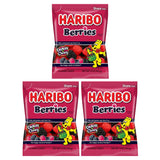Haribo Berries Gummi Candy | Perfect For Movie Theaters or Parties | Includes Free Candy Retailer Sticker (3 Pack - 5oz)