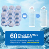 LufamlyGo Upgraded 60pcs Toilet Wand Refills fits Clorox Toilet Wand, Thickened Cleaning Layer, Won’t Fall Apart, Disposable Bathroom Cleaning Scrub