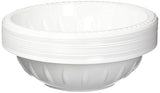 Kingzak Plastic Bowls - 40 oz | White | Pack of 20