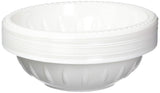Kingzak Plastic Bowls - 40 oz | White | Pack of 20
