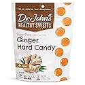 Dr. John’s Sugar Free Candy, Healthy Hard Candy with Zero Sugar, Low Calorie Snacks, Keto Friendly, Vegan, Gluten Free, Ginger Flavor, 24 Count, 3.85