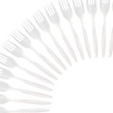 Plasticpro Cutlery 400 Mediumweight White Disposable Plastic Forks