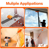 20FT High Reach Duster Cleaning Kit with 5-13 FTExtension Pole, High Ceiling Fan Cleaner Duster Tool for Fan Blades, Extendable Reusable Cobweb