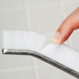 [3-Pack] Heavy Duty Scrub Brush Set with Professional PBT Stiff Bristles, V-Shape Grout Cleaner & Wide Floor Scrubber for Deep Cleaning Bathroom