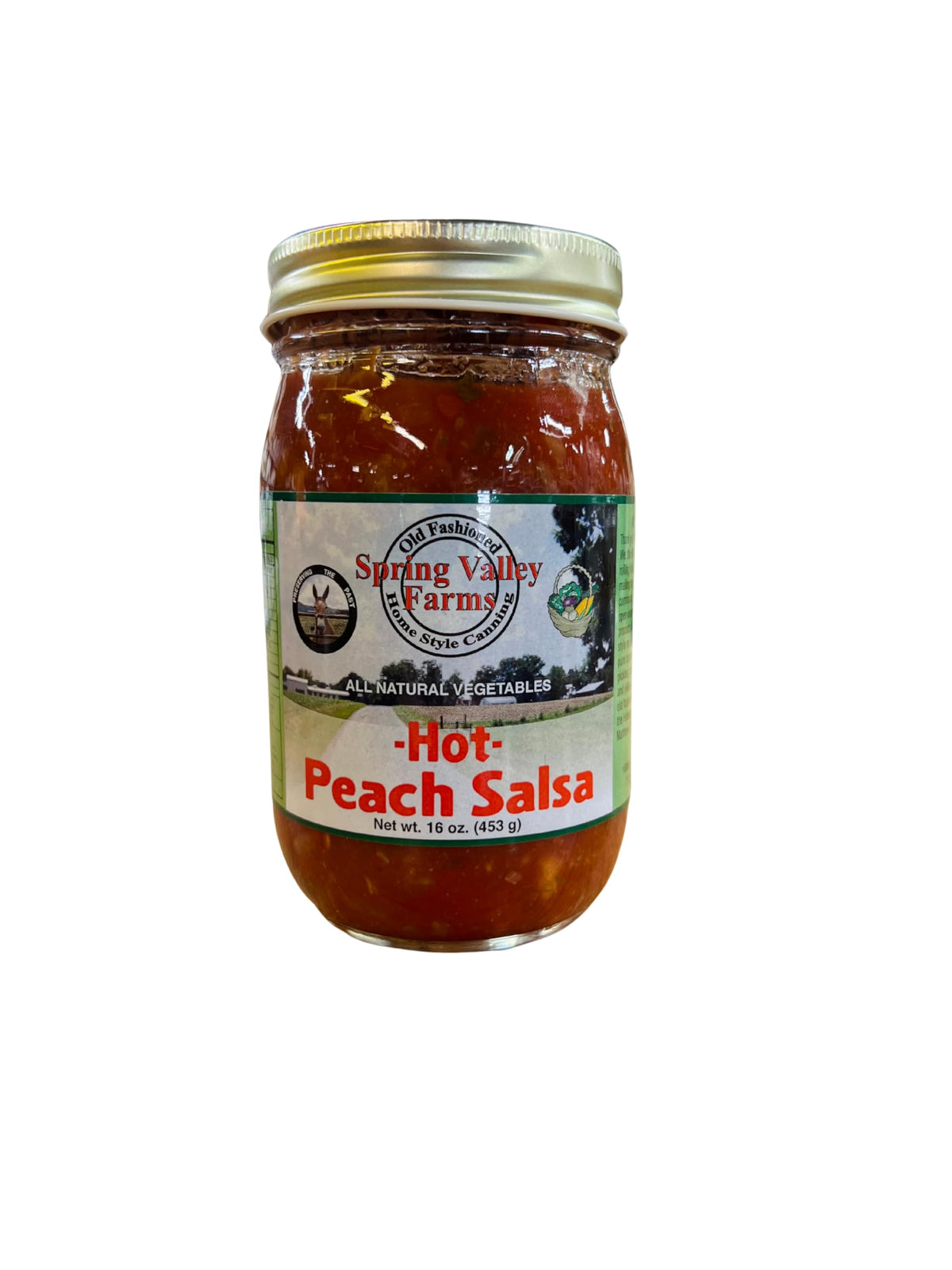 Spring Valley Farms Hot Peach Salsa
