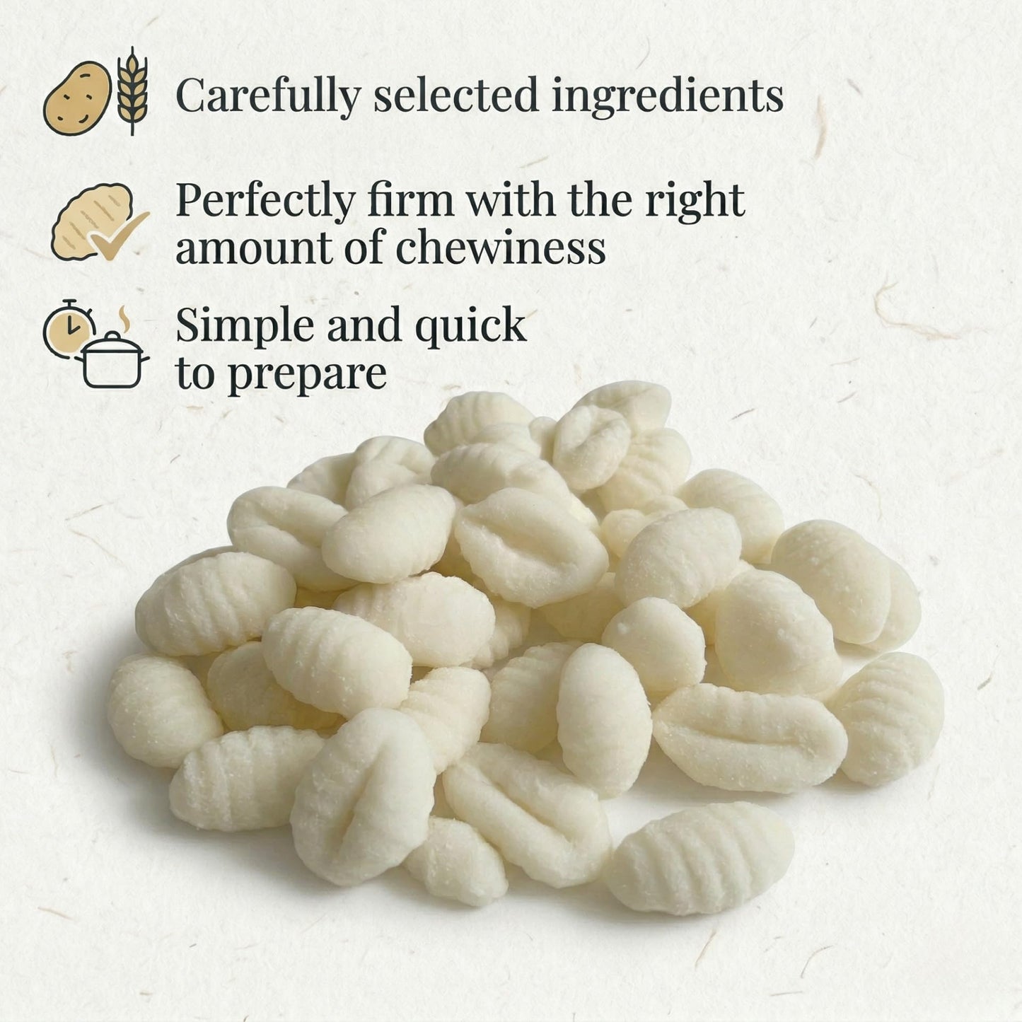Granoro Italian Potato Gnocchi Pasta, Soft Traditional Potato Dumplings, Authentic Italian Gnocchi for Pasta Dishes, Product of Italy, 17.6 oz (500g)