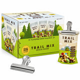Trailmix Individual Packs Mixed Nuts - Trail Mix with Chocolate Mixed Nuts Snack Packs 2 Oz, 28 Ct With A Scooply Bag Clip